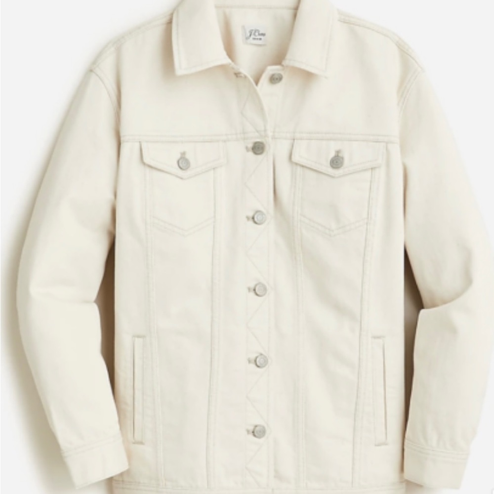 J. Crew denim jacket in natural.  BNWT
